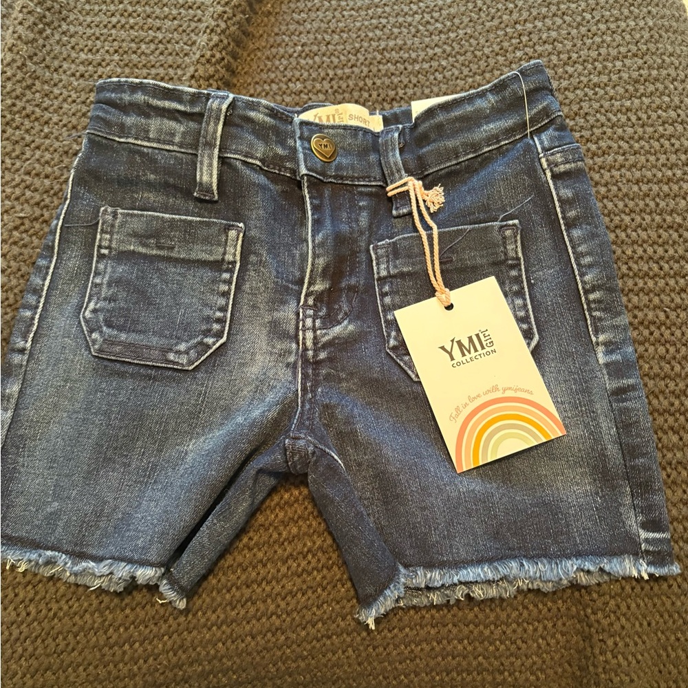 NEW Toddler Girl YMI Size 5 Stretch Jean Shorts